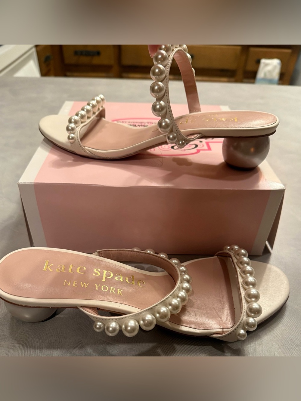 Kate Spade New York Palm Springs Pearls Sandals Heels